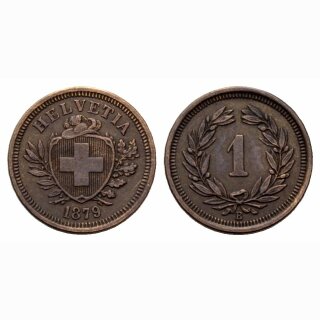 Schweiz 1 Rappen 1879 B