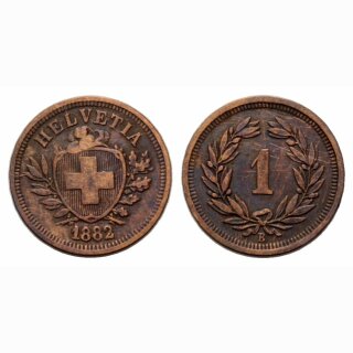 Schweiz 1 Rappen  1882 B