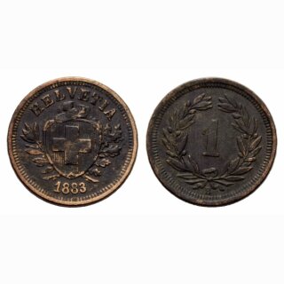 Schweiz 1 Rappen  1883 B