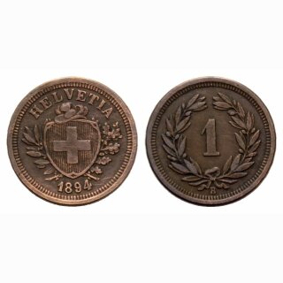 Schweiz 1 Rappen  1894 B