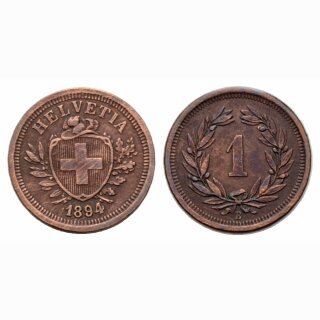 Schweiz 1 Rappen  1894 B