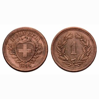 Schweiz 1 Rappen  1895 B