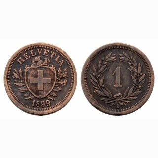 Schweiz 1 Rappen  1899 B