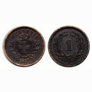 Schweiz 1 Rappen  1919 B