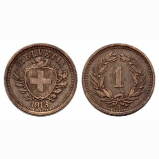 Schweiz 1 Rappen  1913 B