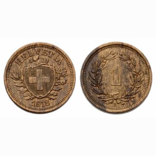 Schweiz 1 Rappen  1918 B