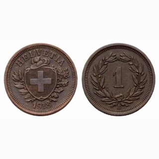 Schweiz 1 Rappen  1918 B