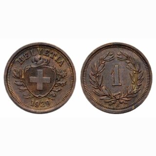 Schweiz 1 Rappen  1929 B