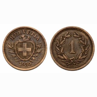 Schweiz 1 Rappen  1930 B
