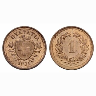 Schweiz 1 Rappen  1931 B
