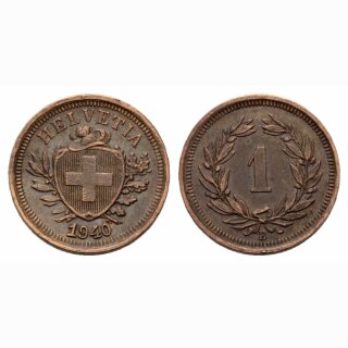 Schweiz 1 Rappen  1940 B