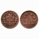 Schweiz 2 Rappen 1908 B