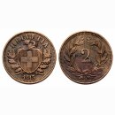Schweiz 2 Rappen 1913 B