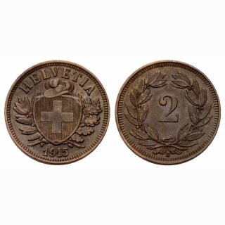 Schweiz 2 Rappen 1915 B