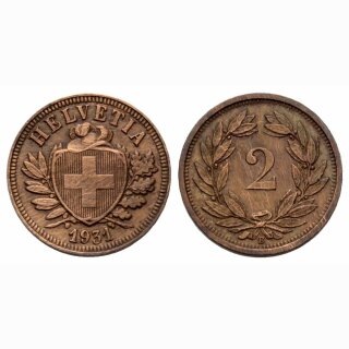 Schweiz 2 Rappen 1931 B