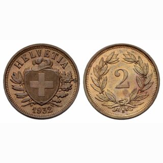 Schweiz 2 Rappen 1932 B
