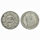 Schweiz 1/2 Franken 1907 B Stehende Helvetia