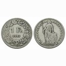 Schweiz 1 Franken  1913 B Stehende Helvetia