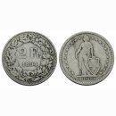 Schweiz 2 Franken  1894 A Stehende Helvetia