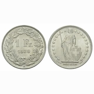 Schweiz 1 Franken 1939 B